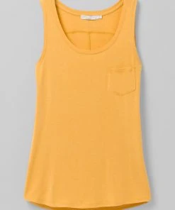 Prana Foundation Scoop Neck Tank Birch Heather