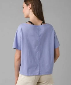 Prana Women's Journeyman Tee 2.0 Morning Glory Sunset Chaser