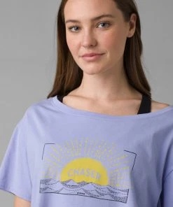Prana Women's Journeyman Tee 2.0 Morning Glory Sunset Chaser