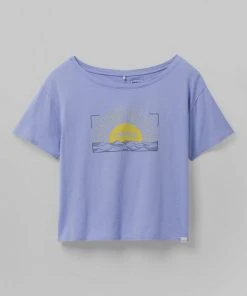 Prana Women's Journeyman Tee 2.0 Morning Glory Sunset Chaser