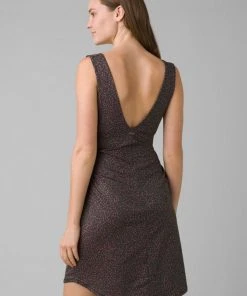 Prana Pearl Isla Dress Deep Pine Spots