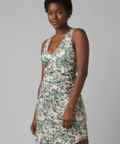 Prana Pearl Isla Dress White Garden