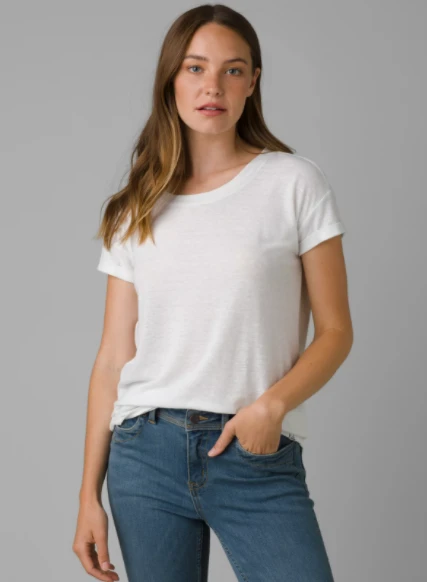 Prana Cozy Up T-shirt White 3 Prana Cozy Up T-shirt White