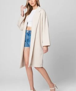 BLANK NYC Keep Me Company Jacket Cream