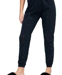 WildFox Foil Splatter Knox Sweats Black