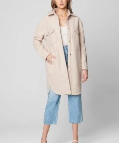 BLANK NYC The Come Back Jacket Cream