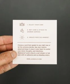 JaxKelly Shower Affirmation Cards