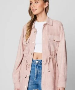 BLANK NYC Think Pretty Jacket Pink
