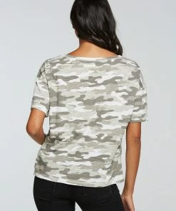 Chaser Jersey Boxy Tee Grey Camo