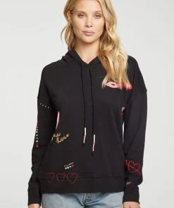 Chaser Novelty Love Hoodie Black