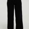 Chaser Velvet Wide Leg Black 1 Chaser Velvet Wide Leg Black