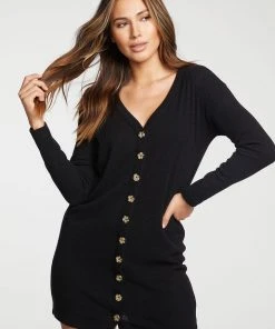 Chaser Cardigan Dress Black