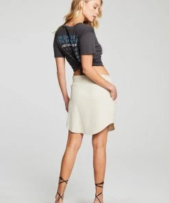 Chaser Smocked Rib Skirt Bark