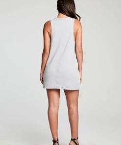 Chaser Terry Tank Dress Platinum 5 Chaser Terry Tank Dress Platinum