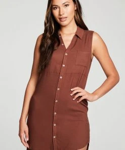 Chaser Sleeveless Dress Cappuccino