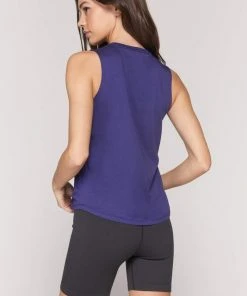 Spiritual Gangster Muscle Tank Indigo