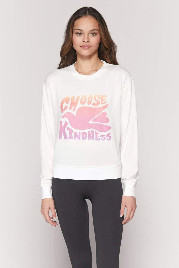 Spiritual Gangster Kindness Crew Neck Savasana Stone 3 Spiritual Gangster Kindness Crew Neck Savasana Stone