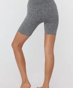 Spiritual Gangster Seamless Biker Short Heather Grey