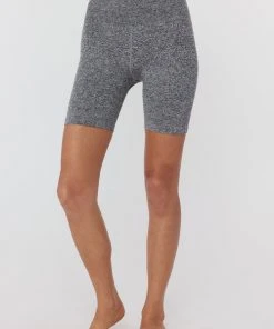 Spiritual Gangster Seamless Biker Short Heather Grey