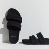 Varley Giles Quilted Slides Black