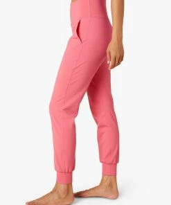 Beyond Yoga Heather Rib Jogger Pink Crush