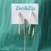 Sai Brazil Teardrop Hoop Earring Gold