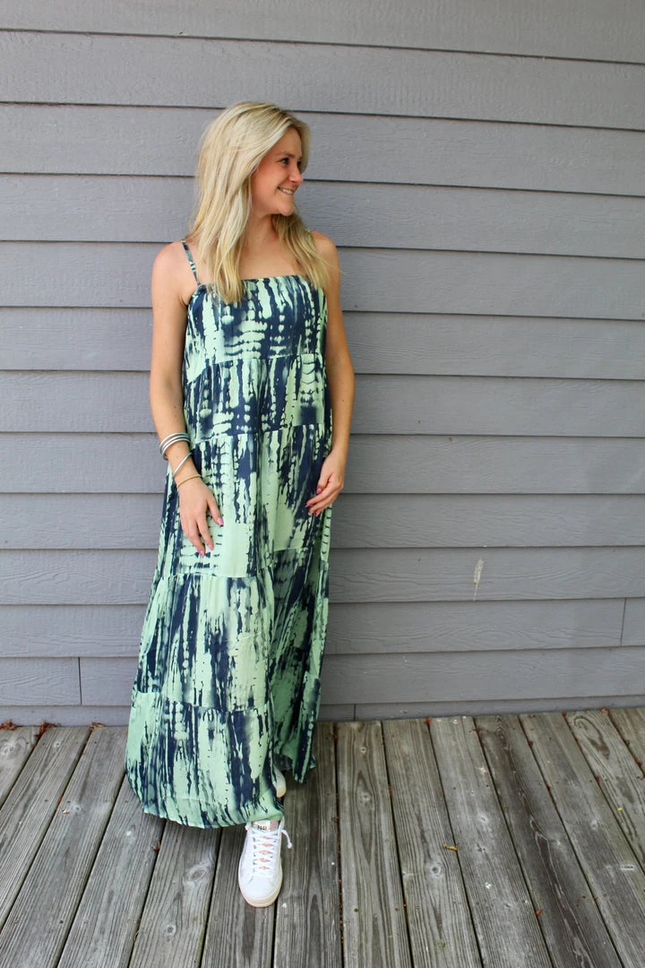 Sofia Sophia Collection Daphne Dress Aqua Tie Dye 3 Sofia Sophia Collection Daphne Dress Aqua Tie Dye