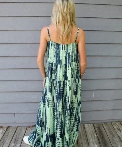 Sofia Sophia Collection Daphne Dress Aqua Tie Dye