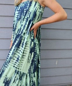 Sofia Sophia Collection Daphne Dress Aqua Tie Dye 7 Sofia Sophia Collection Daphne Dress Aqua Tie Dye