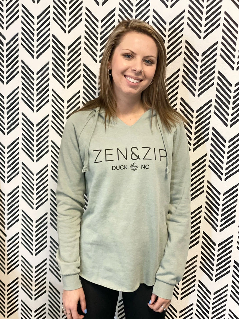 Zen&Zip Hoodie Sage 3 Zen&Zip Hoodie Sage