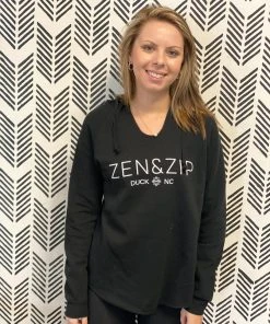 Zen&Zip Hoodie Black