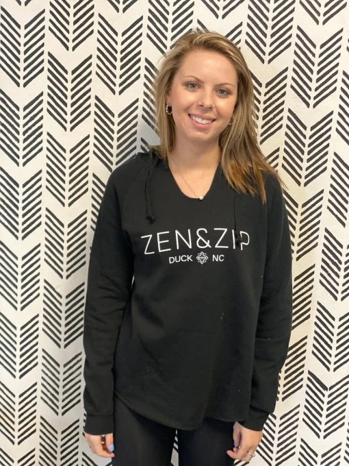 Zen&Zip Hoodie Black