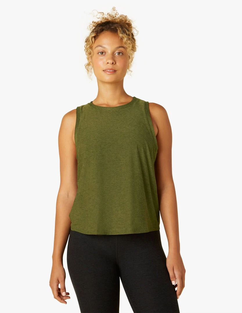 Beyond Yoga Balance Tank Deep Olive 3 Beyond Yoga Balance Tank Deep Olive