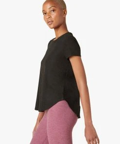 Beyond Yoga On The Down Low Tee Darkest Night