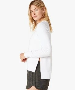 Beyond Yoga Side Slit Pullover White