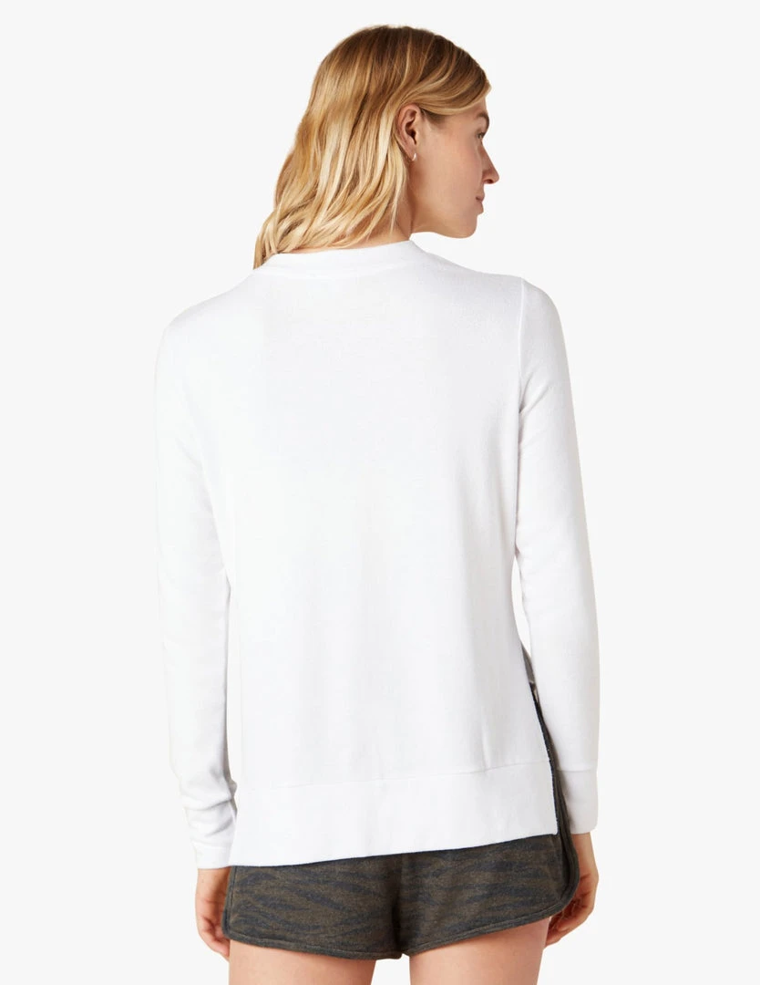Beyond Yoga Side Slit Pullover White 5 Beyond Yoga Side Slit Pullover White