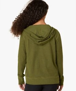 Beyond Yoga Spacedye Everyday Hoodie Deep Olive