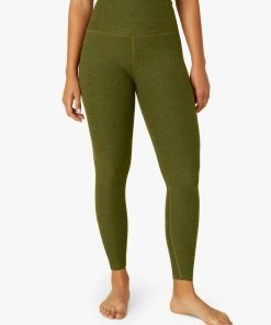 Beyond Yoga Spacedye High Waist Midi Deep Olive
