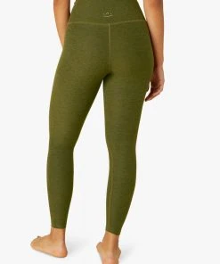 Beyond Yoga Spacedye High Waist Midi Deep Olive
