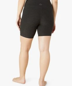 Beyond Yoga High Waisted Biker Short Darkest Night