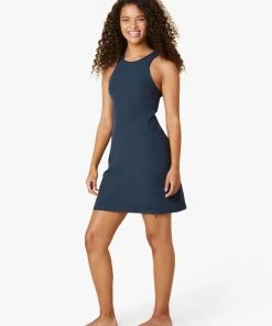 Beyond Yoga Under Lock And Key Dress Nocturnal Navy