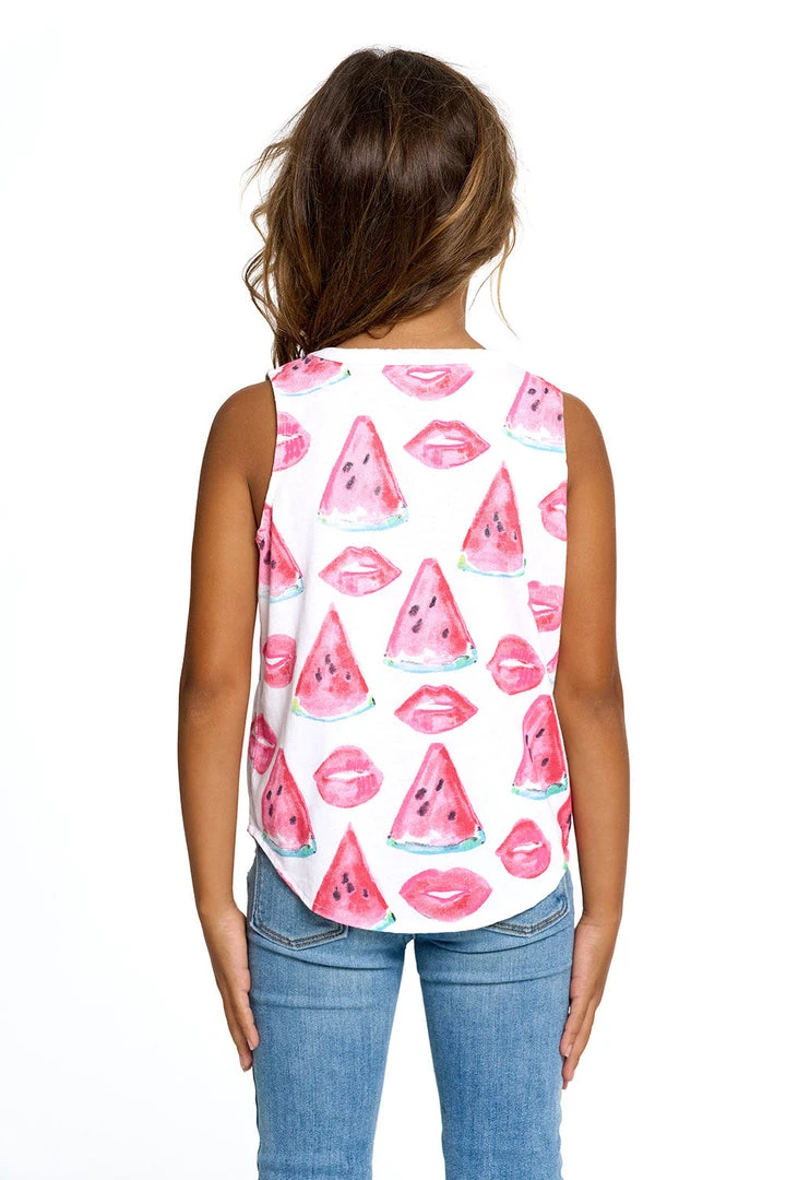Chaser Girls Vintage Shirttail Muscle Watermelon 4 Chaser Girls Vintage Shirttail Muscle Watermelon