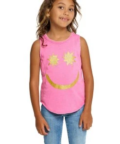 Chaser Girls Muscle Tank Cotton Candy