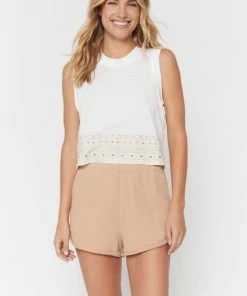 Spiritual Gangster Box Crop Tank Stone