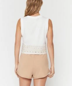 Spiritual Gangster Box Crop Tank Stone