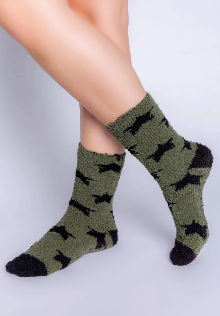 P.J. Salvage Fun Socks Olive 3 P.J. Salvage Fun Socks Olive
