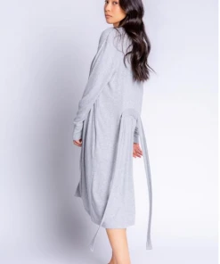 P.J. Salvage Textured Essentials Robe Heather Grey
