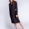 P.J. Salvage Textured Essentials Robe Black