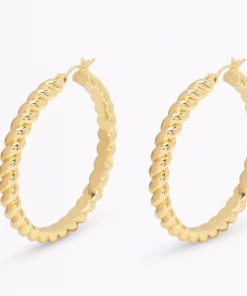 Gorjana Crew Statement Hoops Gold