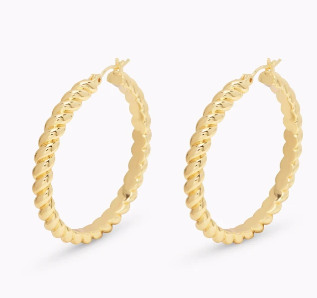 Gorjana Crew Statement Hoops Gold 3 Gorjana Crew Statement Hoops Gold